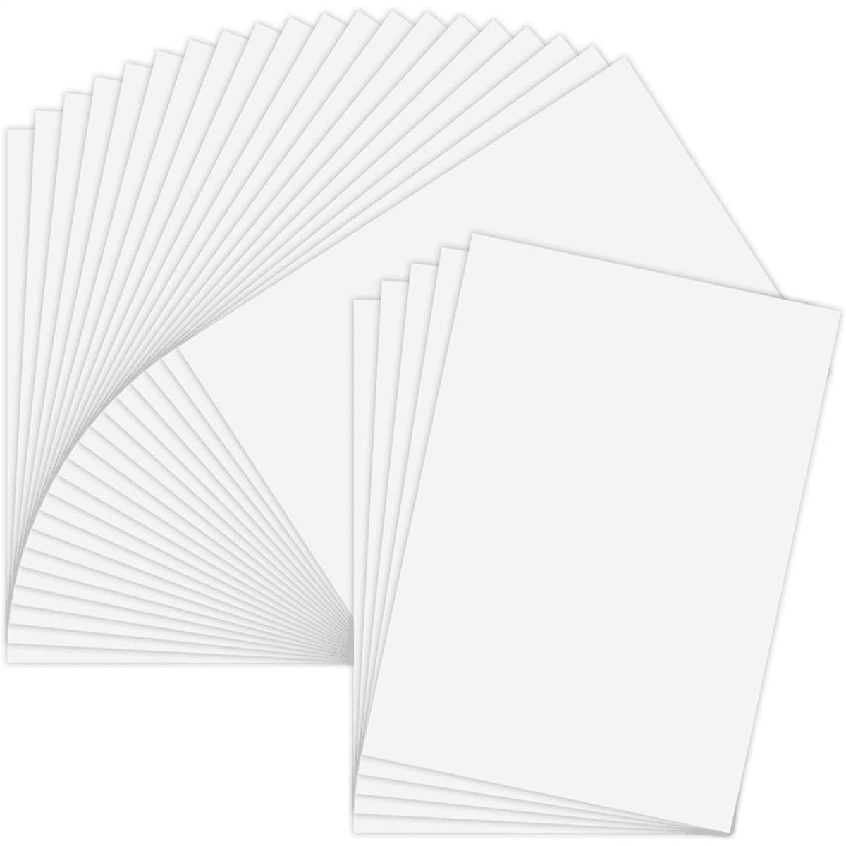 125 Sheets Printable Vinyl Sticker Paper Self-Adhesive Waterproof Matte White Printing Paper Sheet, for Inkjet Printer