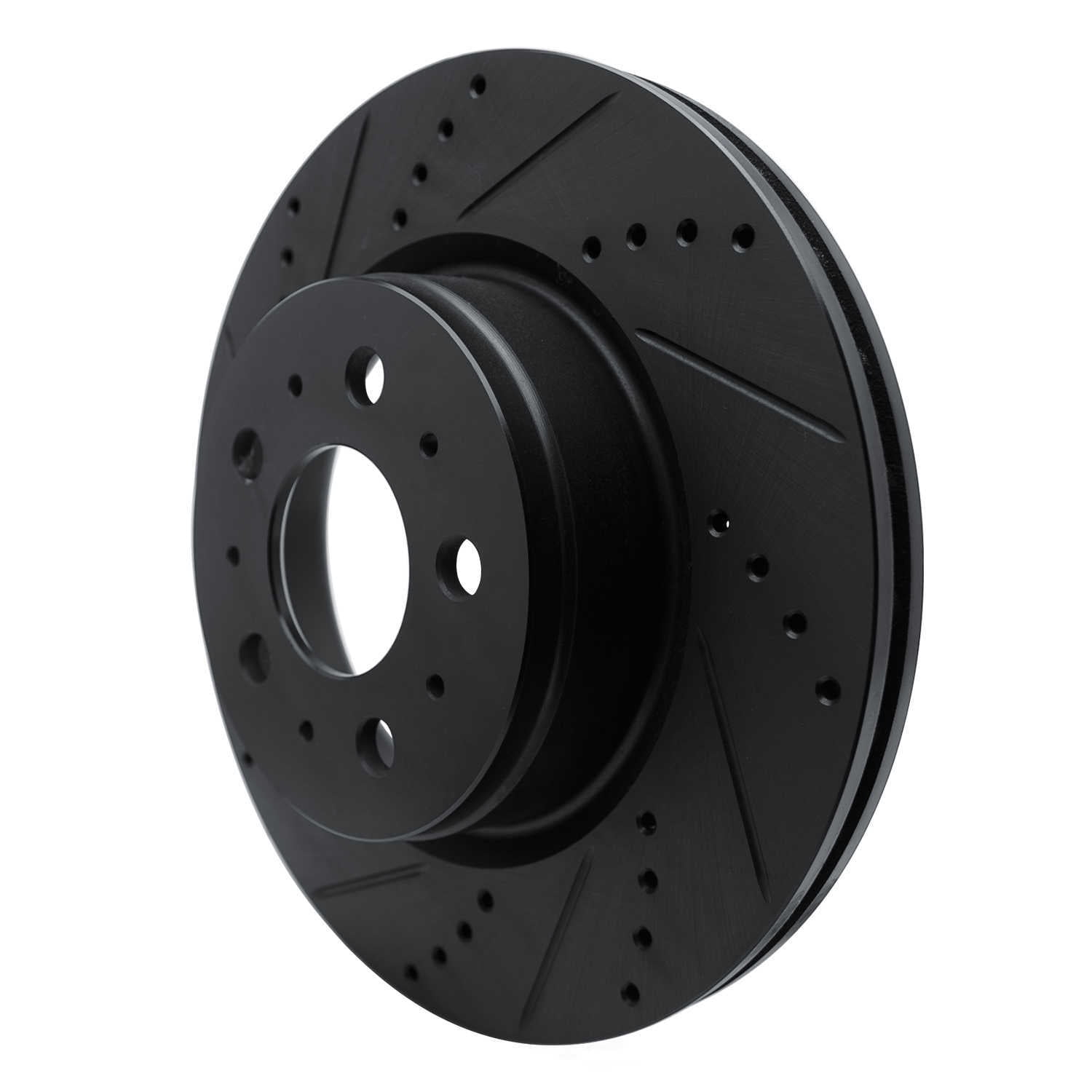Dynamic Friction Company 633-26002L DFC Brake Rotor - Drilled And Slotted - Black