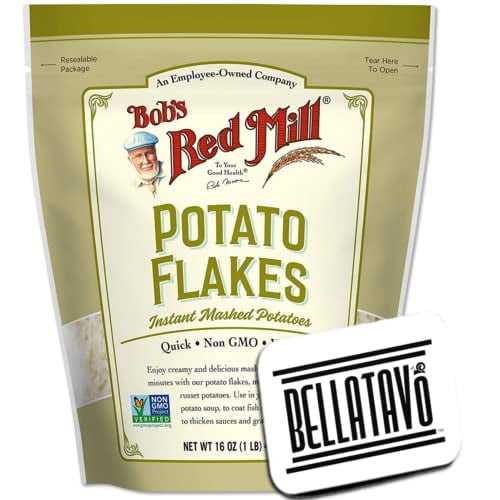 Creamy Potato Flakes Bundle. Includes One16 oz Resealable Bag of Bobs
