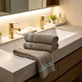 thumbnail image 6 of Naittoop 2 Pack Cotton Hand Towels for Bathroom,Soft Absorbent Decorative Hand Towel Set for Bathroom,Kitchen,Beauty,Spa,Gym,Household face Towel,Highly Absorbent Towels,13x28.7 in Brown, 6 of 6