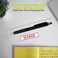 thumbnail image 5 of Pens with Touch Screen Stylus - 10 pack - Plastic Pens - Metallic Black, 5 of 5