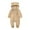 Khaki, variant on dmqupv Infant Girl Bubble Romper Baby Boys Girls Snowsuit Winter Coat Solid Bear Warm Fleece Hooded Footed Romper Jumpsuit Outfits Watermelon Red,Size for 3-6 Months
