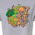 thumbnail image 3 of Teenage Mutant Ninja Turtles - Mikey - Juniors Cropped Cotton Blend T-Shirt, 3 of 5