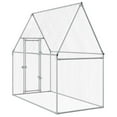 thumbnail image 5 of vidaXL Chicken Cage Silver 200x100x190 cm Galvanised Steel, 5 of 5