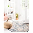 thumbnail image 3 of Rugs.com Lola Collection Rug – 8 Ft Octagon Blue Medium Rug Perfect For Living Rooms, Kitchens, Entryways, 3 of 9