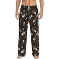 thumbnail image 2 of Goofa Pirate Skulls Printed Soft Pajama Pants for Men, Wide Leg Comfy Casual Lounge Yoga Pants-Large, 2 of 9