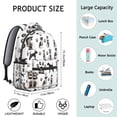 thumbnail image 6 of Schnauzer Dogs Backpack for School,Cute School Bag,Schoolbag with Adjustable Shoulder Straps & Padded Back,15.3"x11"x7.1"., 6 of 6