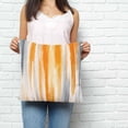 thumbnail image 2 of Orange Gray Pillow Covers 26x26 Inch Decorative Throw Pillow Cover, Retro Country Abstract Ombre Aesthetic Sofa Pillowcases Accent Cushion Case Home Decor Bedroom Living Room, 2 of 6