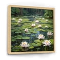 thumbnail image 2 of Designart "Magical Pond With Lily Pads And Lotus" Lotus Floater Framed Wall Decor, 2 of 5