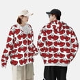 thumbnail image 4 of Fotbe Cute Red Crab Chaqueta con Protección Solar UPF 50+ para Hombre y Mujer, Camisa con Capucha y Bolsillos-Large, 4 of 7