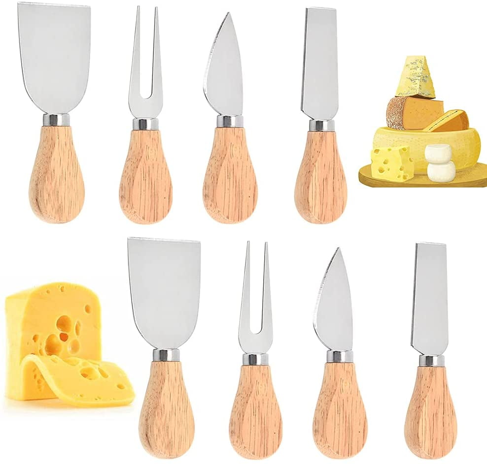 Choose Various Stainless Steel & Wooden Cheese Knives Stilton Cheddar Fork 