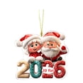 thumbnail image 2 of Adorno Colgante Navideño de Acrílico | Exquisita Decoración para Árbol de Navidad | Letrero Colgante con Escena de Pueblo Invernal | Pequeño Adorno Navideño para Árbol, Chimenea, Sala de Estar, 2 of 6