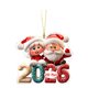 thumbnail image 2 of Uuiauoio Acrylic Christmas House Hanging Ornament, Exquisite Scene Decoration for Tree, Living Room, Fireplace and Holiday Displays, Festive Home Decor with Detailed Design, 2 of 7