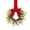 Red Bow, variant on Christmas Mini Cabinet Wreath, 10" Norfolk Pine Wreath with Bow Red Berry for Chair, Artificial Small Kitchen Wreath for Window Front Door Farmhouse Wall Pillars Xmas Decor 1Pc,Red Bow