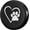 Dog Pet Paws Love Heart, variant on Sunflower Spare Tire Cover Dust-Proof Wheel Tire Cover Fit Trailer, RV, SUV and Many Vehicle 16 Inch