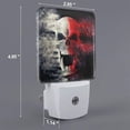 thumbnail image 3 of KLL Red And White Screaming Demon Skull for Night Lights,Auto Sensor Night Lamp Plug in Night Light with Dusk-to-Dawn Light Sensor LED Nightlightfor Adults & Kids Room/Bedroom/Hallway, 3 of 7