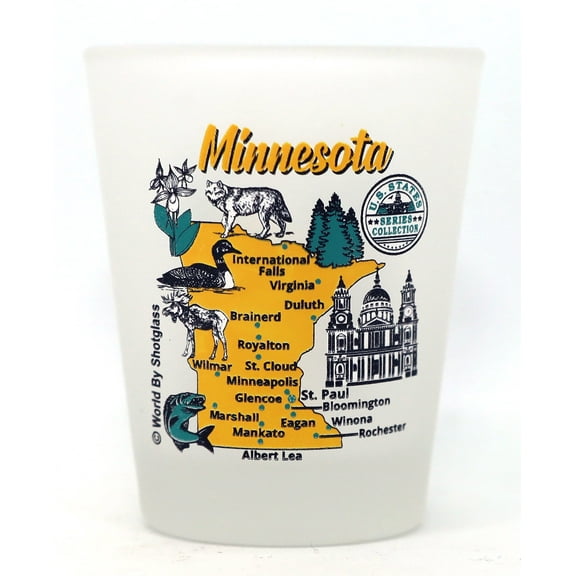 Minnesota US States Series Collection Shot Glass