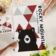 thumbnail image 2 of Lantern Press 1000 Piece Jigsaw Puzzle, Rocky Mountain National Park, Colorado, Bear and Triangles, Red Vertical, 2 of 5