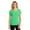 Green, variant on District Made Ladies Perfect Tri V Neck Tee-M (Fuchsia Frost)