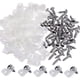 thumbnail image 2 of 100 Clips R De Nailon Blanco Brillar Retenedor De Gestión De Cables Reutilizable Con 100 Tornillos, 2 of 5