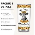 thumbnail image 3 of Cow Print Tumbler Gifts for Women Best Cow Gifts for Cow Lovers Cow Print Coffee Cup Mug Birthday Christmas Gifts for Girls Wife Mom Daughter-20oz Stainless Steel Sunflower Cow Tumbler, 3 of 6