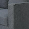 thumbnail image 3 of Furinno FS193292GM Bayonne Modern Upholstered 3-Seater Sofa, Gunmetal, 3 of 10