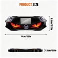 thumbnail image 2 of Solar Demon Eye LED Windshield Light, Waterproof Wireless Devil Eyes Warning Lamp, Dynamic Flicker Ambient Light, Solar & Type-C Charging, No Drill for Car Truck SUV(Blue), 2 of 7