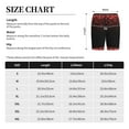 thumbnail image 4 of Bixox Men's Red Glitter1 printed lightweight casual shorts, soft sleep shorts with pockets., 4 of 7