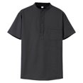 thumbnail image 4 of Guzom Men T Shirt with Pocket on Front Short Sleeve Breathable Fashion Soft Crew Neck Comfort Tee Shirt, 4 of 8