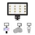 thumbnail image 2 of Luz LED Mcoplus LUX-1600 para video, 16 LEDS, 5500K CRI95+, ajuste de brillo, 3 filtros de color, batería recargable 2200mAh, compatible con cámaras y teléfonos. ¡Perfecta para iluminación, 2 of 6