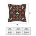 thumbnail image 2 of Throw Pillow Covers, Red Mug Coffee Print Soft Square Pillow Cases with Invisible Zipper for Couch Bed Sofa, Farmhouse Fall Home Decor 20"x20", 2 of 7