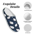 thumbnail image 5 of Lsque Cute Sheep 1 Pattern Womens Comfort Cotton on Scuff With Memory Foam and Anti-skid Sole Slipper-44/45, 5 of 7