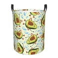 thumbnail image 1 of Balery Avocado Doing Sport Cesta de ropa redonda con asas, impermeable, independiente, para ropa, juguetes, dormitorio y familia-Medium, 1 of 6