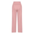 thumbnail image 4 of BiZtdJrK Yoga Pants for Women Loose Fit Wide Leg Pants High Waisted Workout Pants Solid Casual Jogger Trousers Buttery Soft Sweatpants Lightening Sale Pink L, 4 of 9