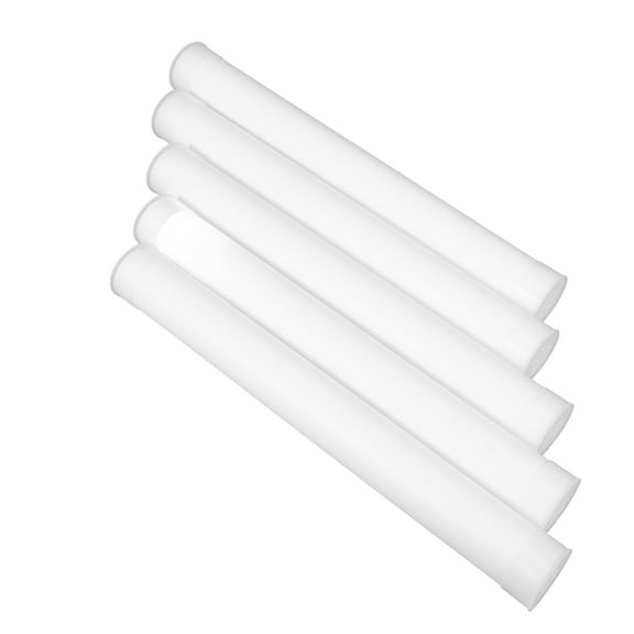 Clispeed Clear Pe Storage Tube for Outdoor Documents and Artwork 5Pcs