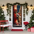 thumbnail image 3 of KOYPTL Christmas Door Cover for Front Door,Cute Animal Banner Background Santa Door Hanging Banner Christmas Decorations for Winter Holiday Xmas New Year Home Party Outdoor Decor 71 X 35 Inch, 3 of 6