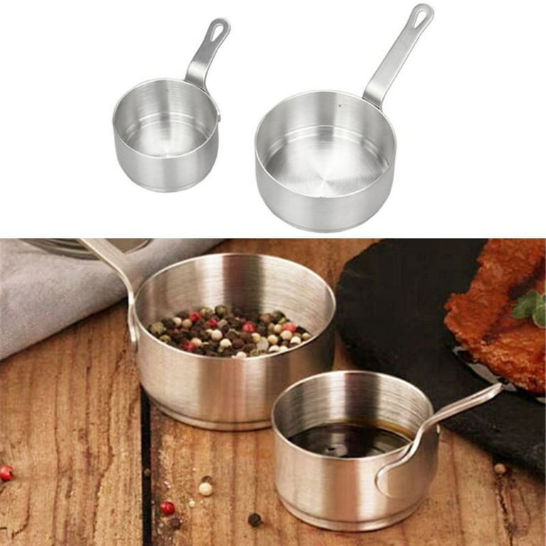Stainless Steel Saucepan With Lid, Tea Pan, Small, Silver