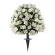 thumbnail image 2 of Arbustos de vegetación artificial, rosas artificiales, plantas artificiales Blanco, 2 of 7