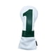 thumbnail image 1 of Funda para cabeza de palo de golf para maderas, protección de cuero PU, Golf resistente al desgaste de primera calidad blanco 1, 1 of 8