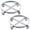2 pack, variant on 55 Gallon Steel Drum Dolly, Heavy Duty 1000 lbs Load Capacity Barrel Dolly Cart, Drum Caddy with Steel Frame & 4 Swivel Casters, Hand Truck Dolly for Warehouse