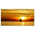 thumbnail image 2 of Design Art - Bright Yellow Beach with Birds, 2 of 3