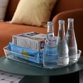 thumbnail image 6 of 4 Pack Clear Serving Tray, 15 x 10 Inch Deep Serving Platter, Spill Proof Decorative Coffee Table Perfume Tray for Bathroom, Dining Table, Vanity Cabinet$$Home Decor, Kitchen, & Other, 6 of 6