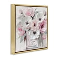 thumbnail image 3 of Stupell Industries Blush Pink Bisou Bouquet Floral Painting Gold Floater Framed Canvas Art Print Wall Art, 18 x 18, 3 of 9