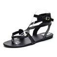 thumbnail image 5 of VerPetridure Women's Sandals Summer Casual Pinch Open Toe Platforms Flat Thong String Sandals Beach Shoes, 5 of 8