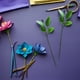 thumbnail image 5 of 40 piezas de tallos de rosas artificiales bricolaje arreglo floral tallo floral con hojas, 5 of 8