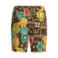 thumbnail image 4 of Picia Robot and Monsters Pajama Shorts for Men, Men's Pajama Bottoms, Sleepwear,Short Pajama Pants-Medium, 4 of 9