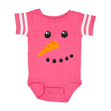 

Inktastic Snowman Face Gift Baby Boy or Baby Girl Bodysuit