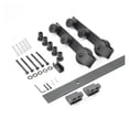 thumbnail image 4 of Black Carbon Steel Sliding Barn Door Hardware Set For Glass Door Modern Interior Glass Sliding Door Track Kit ,Easy to Carry, 4 of 6
