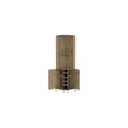 thumbnail image 4 of Virtue Corner Bar Cabinet Two Shelves Five Built-in Wine Rack Finish Aged Oak Material Laminate 70.8" x 17.7" x 17.7", 4 of 7