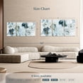thumbnail image 4 of Elephant Stock Flowering Indigo Wall Art - Horizontal Multi Panel Canvas - Living Room Wall Decor - Abstract Multi Panel - Blue And Decor By Carol Robinson - 62" x 30", 4 of 8